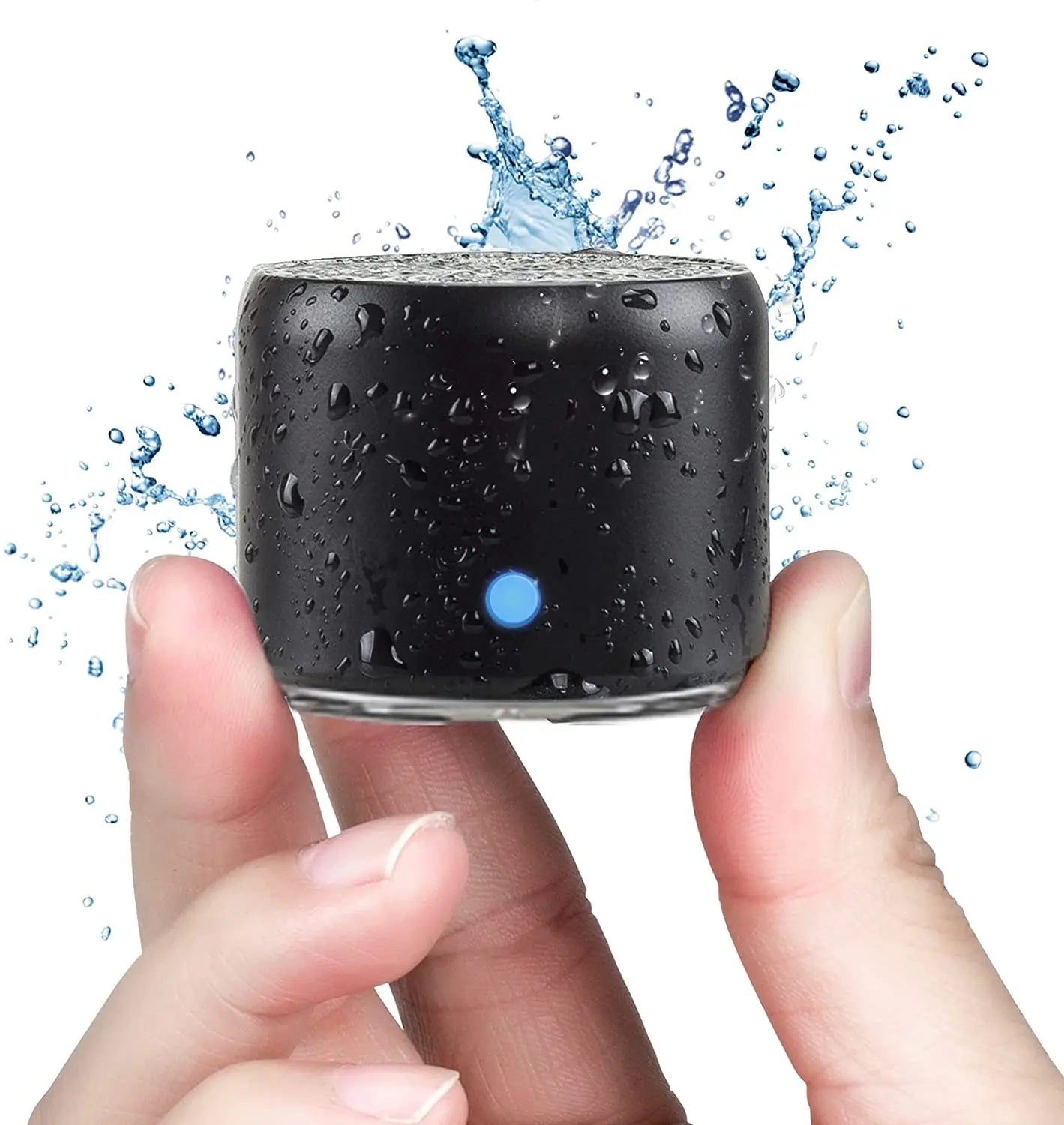 Mini Bluetooth Speaker IPX7 Waterproof, Extra Bass Portable Speaker with Metal Body and Travel Case