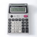 Double-Sided 12-Digit LCD Calculator with Anti-Slip Base & Money Detector Light for Office Accounting