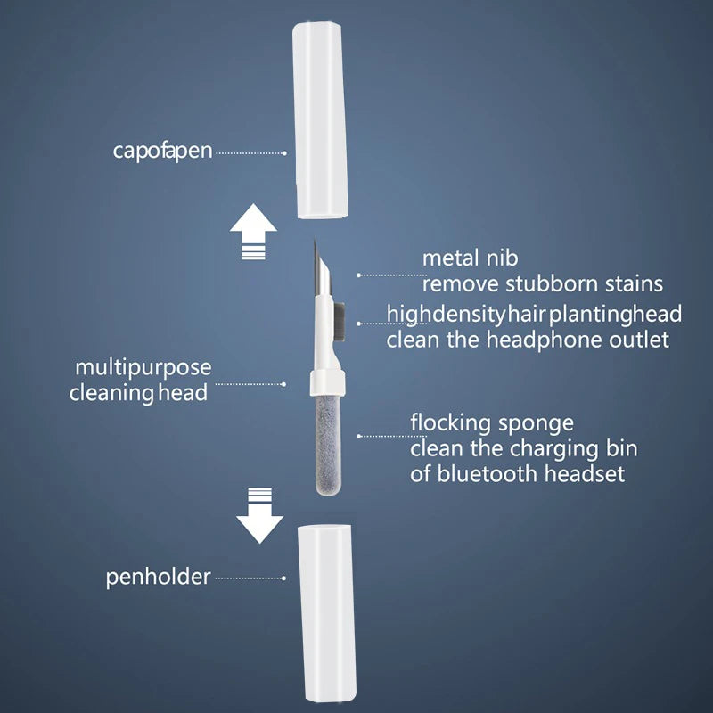 Earbuds Cleaning Kit – Cleaning Pen with Brush & Picks for AirPods, Earphones and Cases, Compatible with Xiaomi Samsung