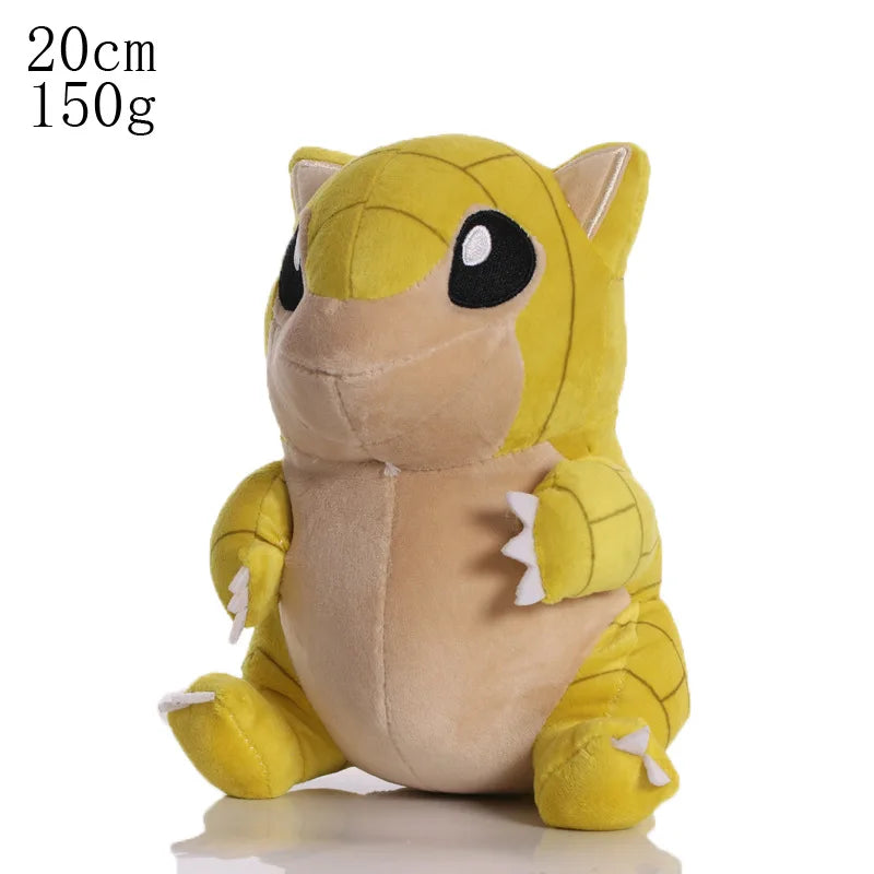 Pikachu & Friends 8 in (20 cm) Plush Stuffed Animal — Pikachu Charmander Squirtle Bulbasaur Eevee Scorbunny Gengar Snorlax Christmas Gift