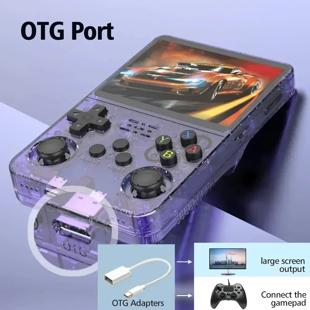 Open-Source Retro Handheld Game Console 3.5-Inch (8.9 cm) IPS Screen Linux 64GB Portable Pocket Player