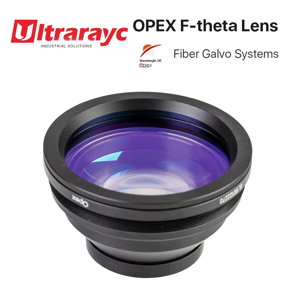 F-Theta Lens 1064nm M85 Thread for YAG Fiber Laser — Scan Field 70×70 to 300×300 mm (2.76×2.76 to 11.81×11.81 in), Focal Length 100–420 mm (3.94–16.54 in)