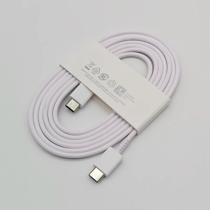 45W USB-C PD Super Fast Charger Adapter with 1.8M (5.9ft) Type-C Cable - EU Plug, Compatible with S24/S23/S22/S21/S20/Note/Flip/Fold Series