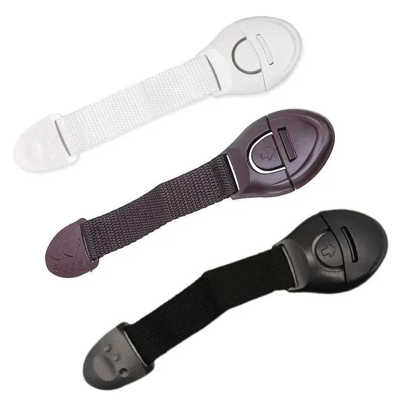 Baby Proof Cabinet & Drawer Lock Straps — 5/10-Pack Child Safety Door Latches, 20 cm (7.9 in) with 10 cm (3.9 in) Strap