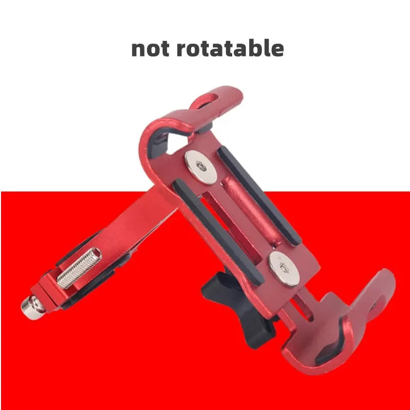 Aluminum Alloy 360° Rotating Anti-Slip Bike & Motorcycle Phone Holder – GPS Clip for iPhone, Xiaomi (Fits 3.5–6.5 in / 8.9–16.5 cm)