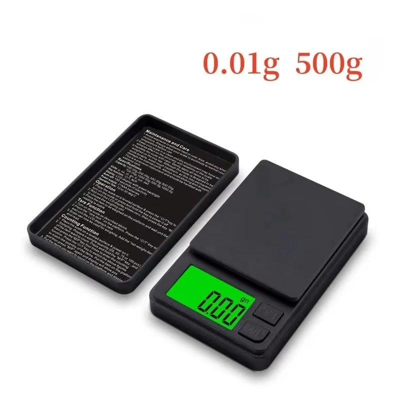 High Precision 0.01g Digital Jewelry Pocket Scale Mini Weighing Scale for Gems, Coins & Powders