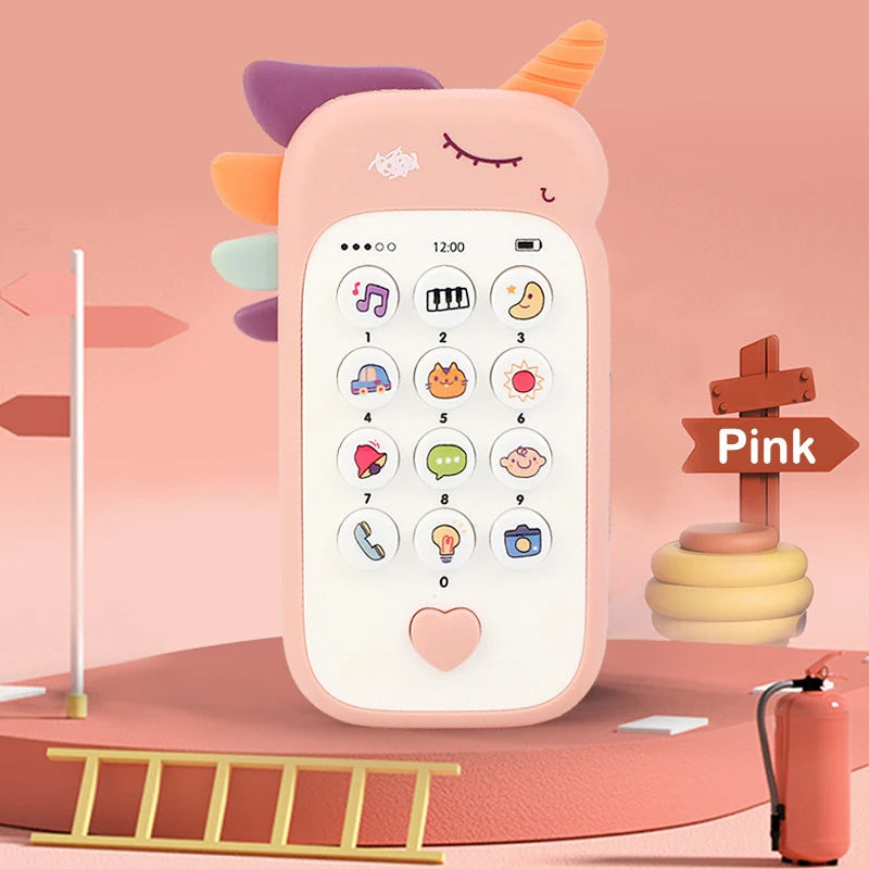 Baby Toy Phone with Music and Teether – Interactive Pretend Play Phone for Infants & Toddlers