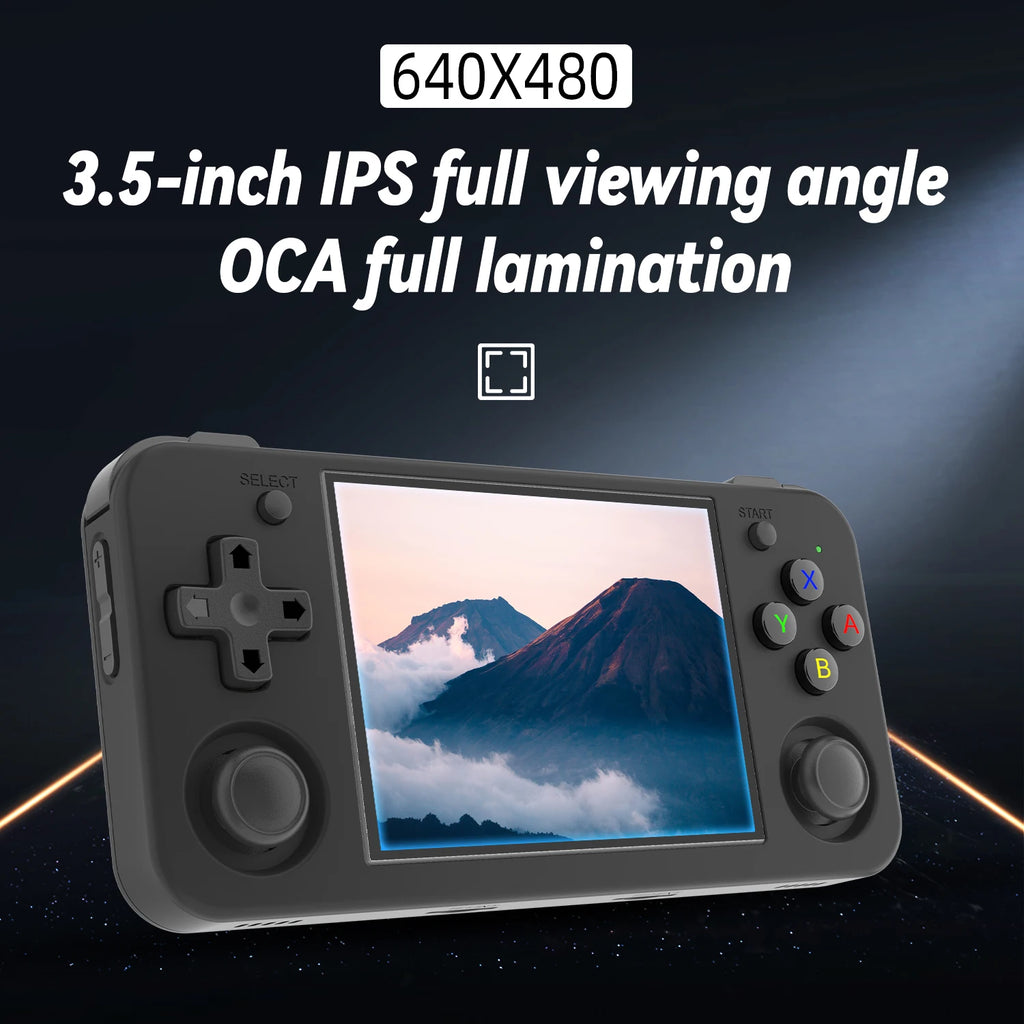 Retro Handheld Game Console 3.5-inch (8.9 cm) IPS Screen, Quad-Core, Bluetooth & Wi‑Fi, HDMI Output, 3,300 mAh Battery, 64GB (Expandable to 512GB), 5,500+ Games