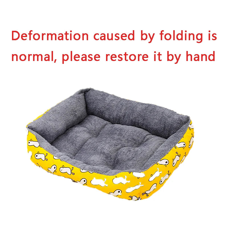 Plush Winter Pet Bed for Dogs & Cats - Thickened Breathable Dog Sofa with Non-Slip Bottom, Multiple Sizes S-XXXL