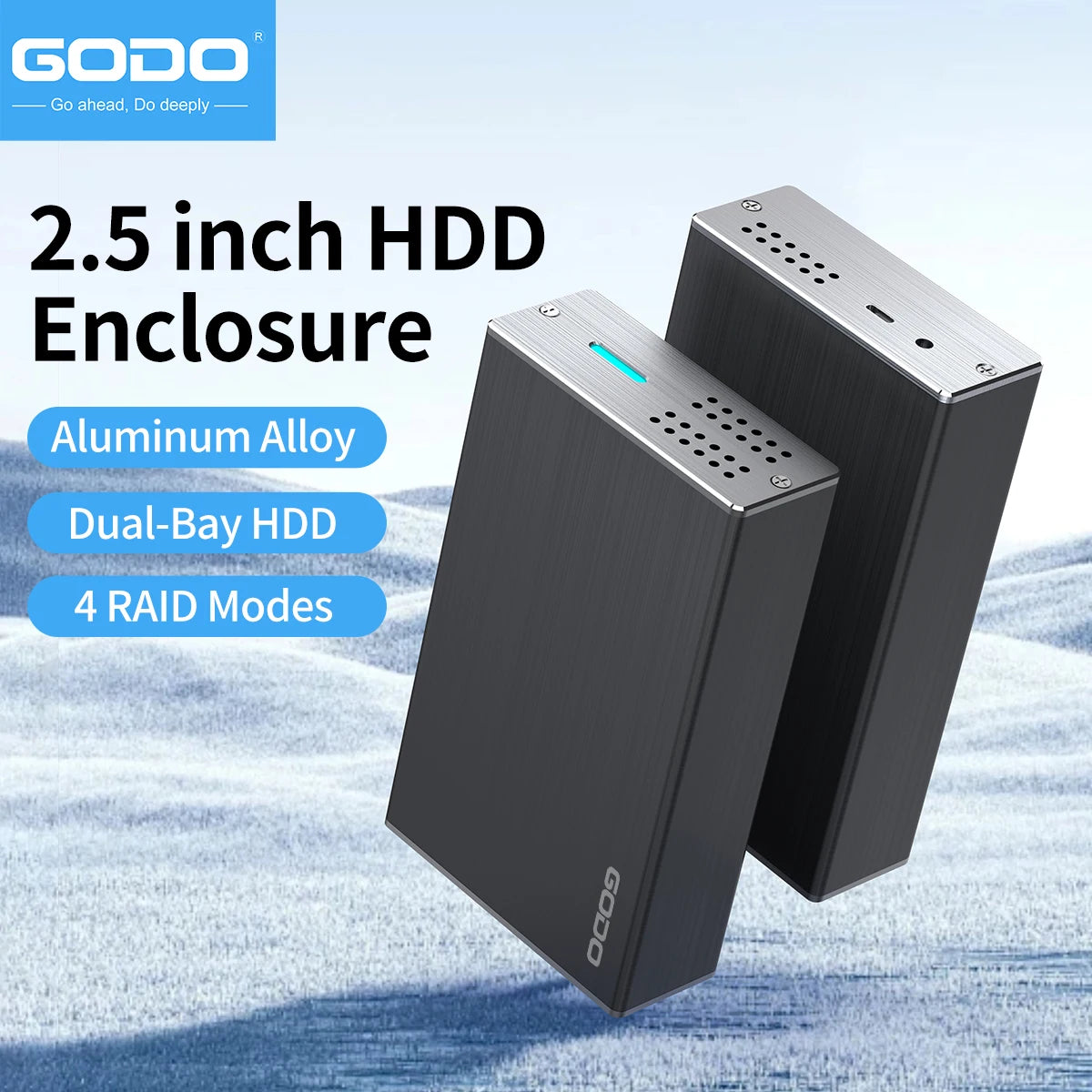 2.5-Inch Dual-Bay RAID External SSD/HDD Enclosure USB 3.0 UASP SATA I/II/III