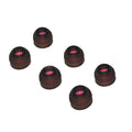 Sonic Silicone Earbud Tips - Corrugated Medical-Grade Ear Tips 3-Pair (S/M/L)
