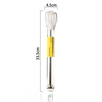 Stainless Steel Kitchen Tongs - 7/9/12/14 Inch Heat-Resistant Serving & BBQ Utensils