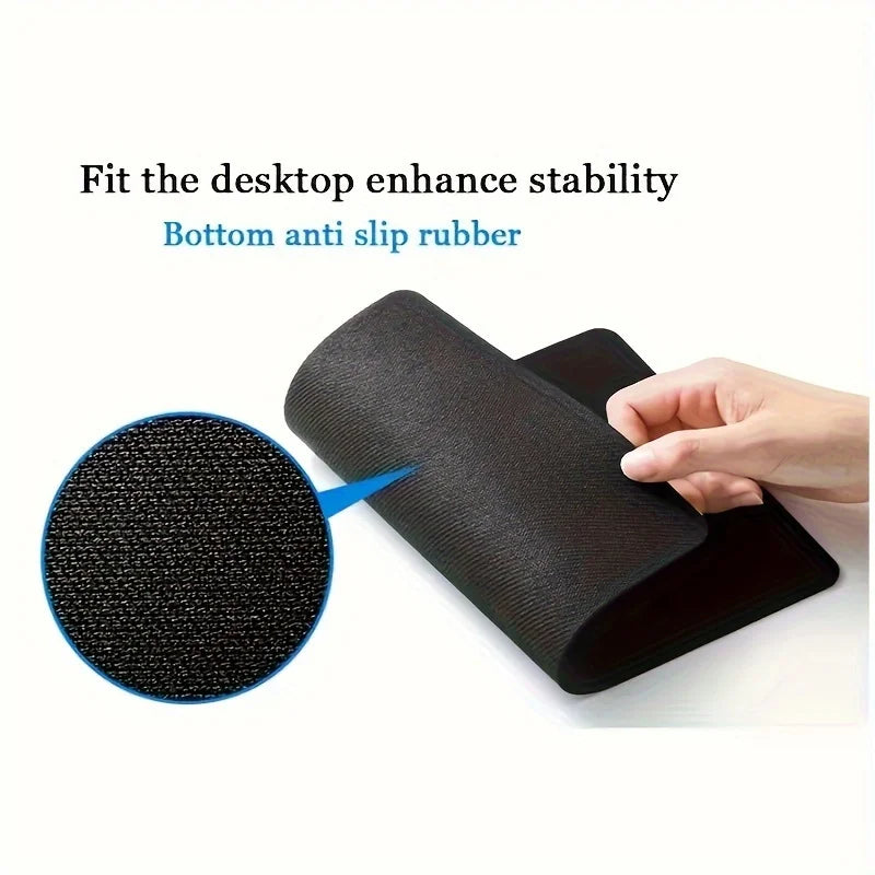 Black Cat Cartoon Mouse Pad - Anti-Slip Kawaii Rubber Desk Mat for Laptop & Keyboard
