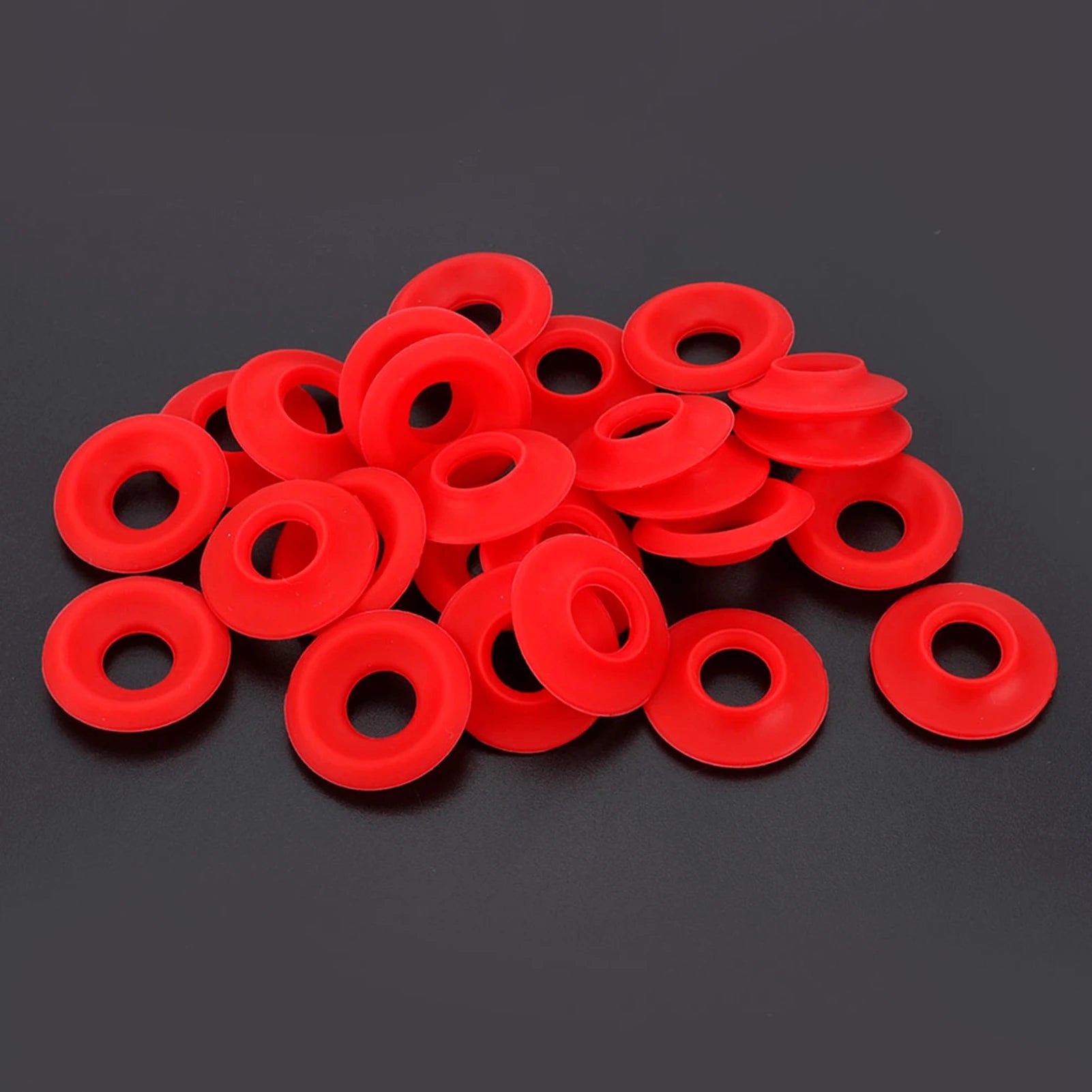 25-Pack Red Silicone Gaskets for Swing Flip-Top Bottles - Replacement Beer Bottle Seals