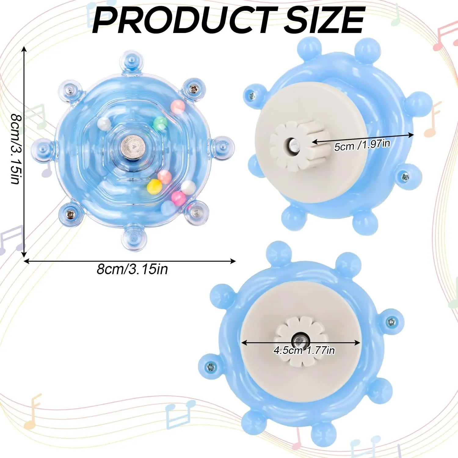 Interactive Rotating Treat Dispenser Parrot Toy for Mental Stimulation and Cage Entertainment