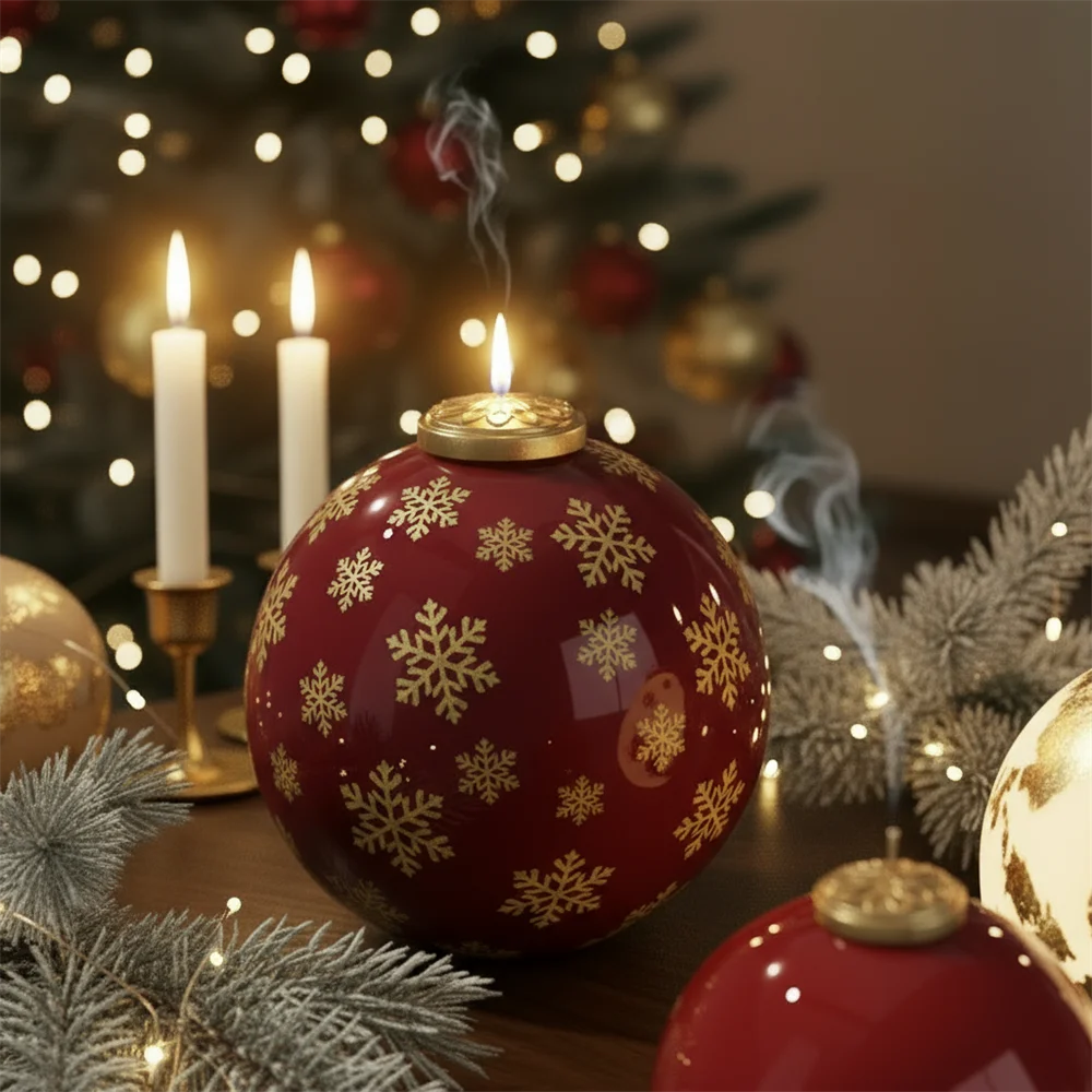 DIY Christmas Bauble & Tree Candle Silicone Mold Set, 3 Sizes, Platinum Silicone for Scented Candle Making