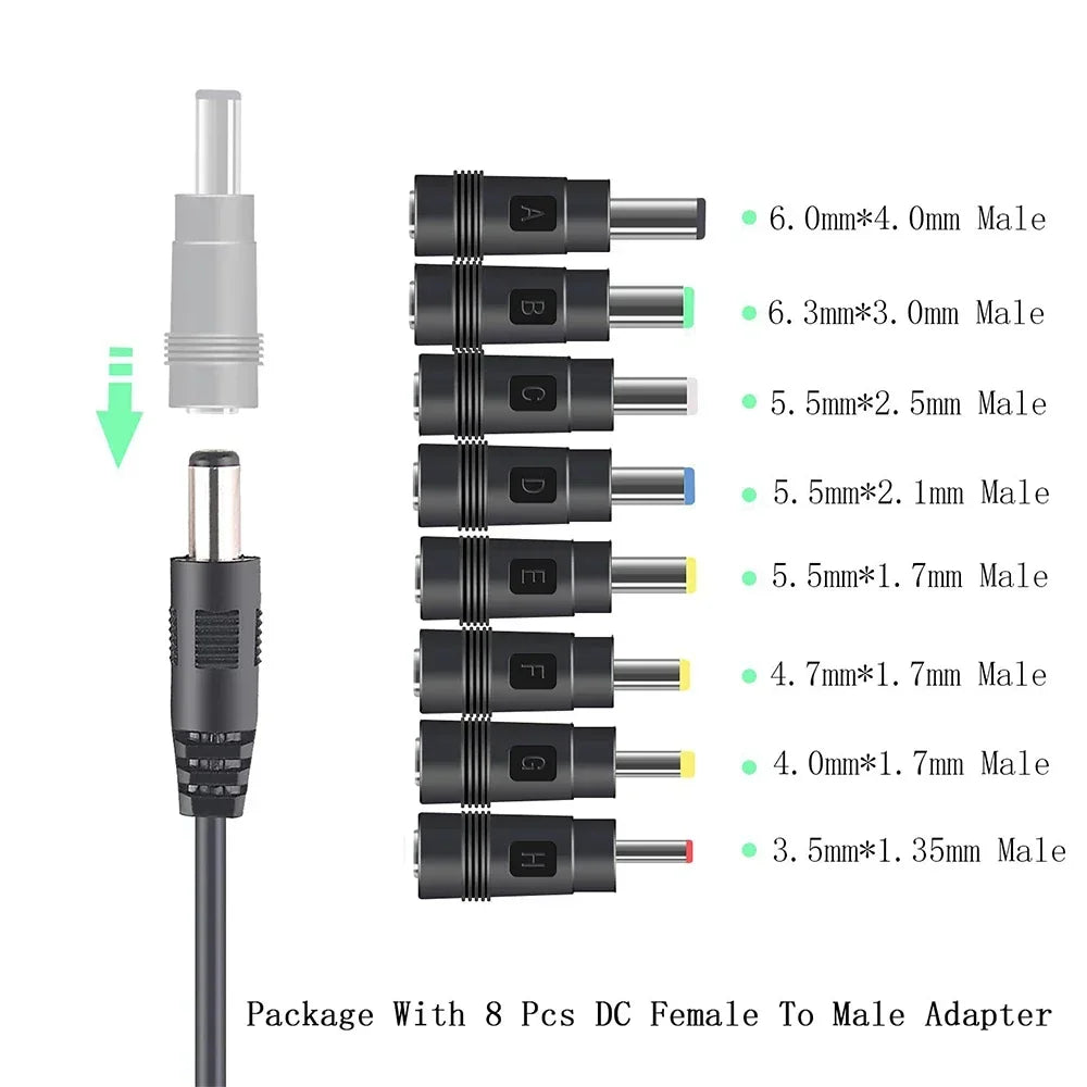 USB to DC 5V/12V Boost Converter Cable — Power Bank Adapter for Router, Modem & Speaker