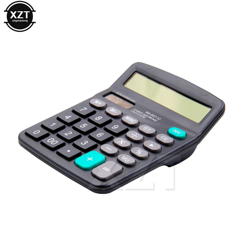 12-Digit Scientific Calculator – Dual Power Solar + AA Battery, Portable Programmable Calculator