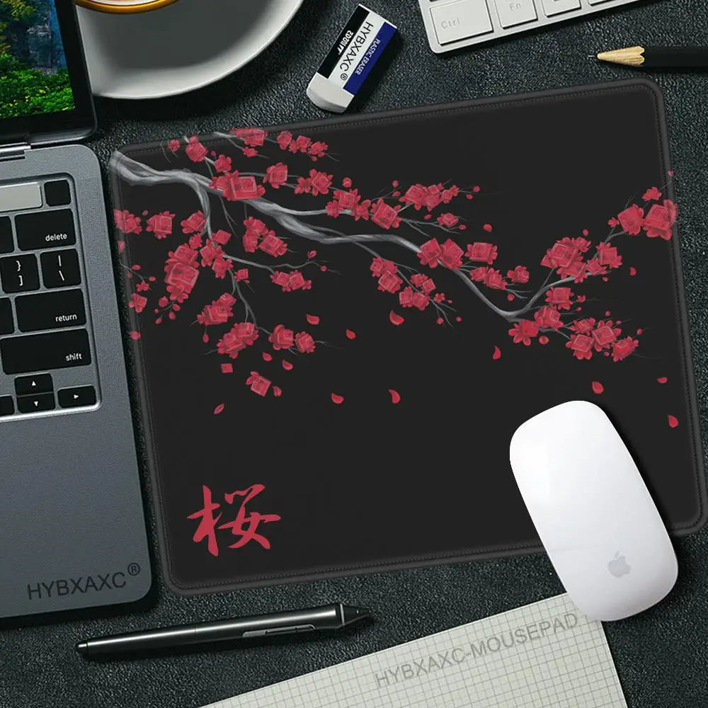 Cherry Blossom (Sakura) 45×40 cm (17.7×15.7 in) Non-Slip Stitched-Edge Gaming Mouse Pad Desk Mat
