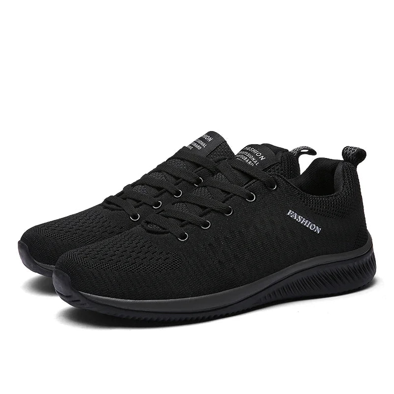 Men's Knit Running & Walking Sneakers – Breathable Athletic Casual Shoes, Large Sizes EU 36–48