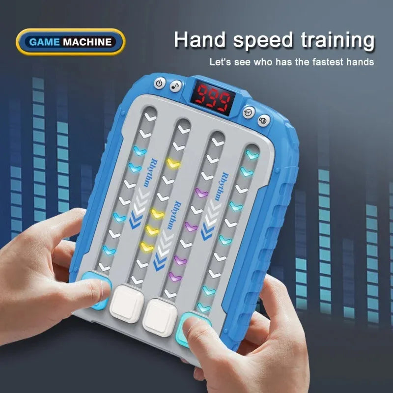 Electronic Rhythm Push Game Toy — Light-Up Montessori Travel Puzzle | Educational Sensory Game