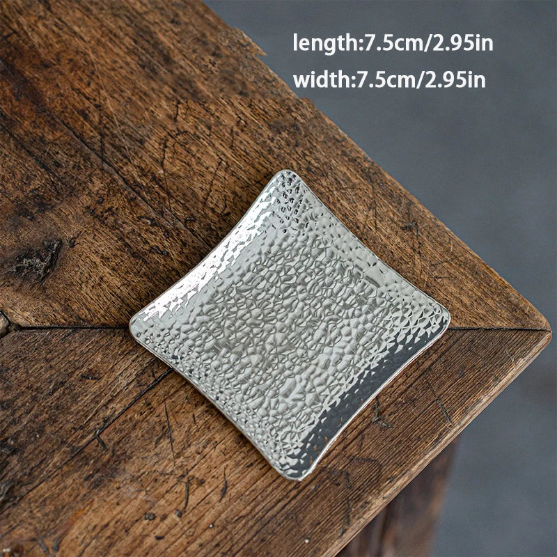 Metal Drink Coaster — Modern Round Table Coaster for Cups & Glasses