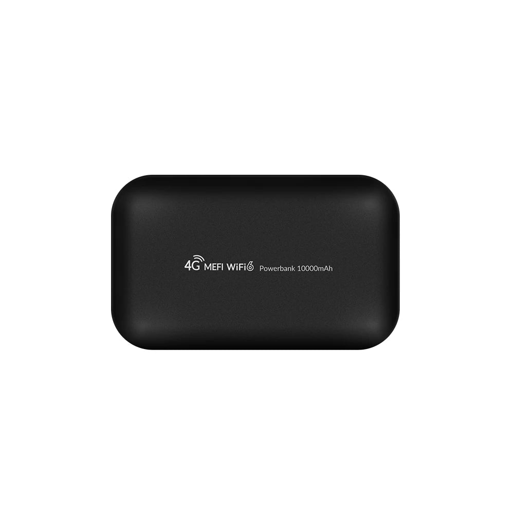 4G LTE Portable WiFi Hotspot WiFi 6 10000mAh Power Bank Pocket Router 300Mbps Global Bands