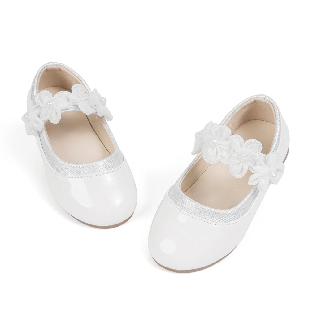 Girls Mary Jane Flats Non-Slip PU Leather All-Season Shoes Ages 3-12 3 Colors