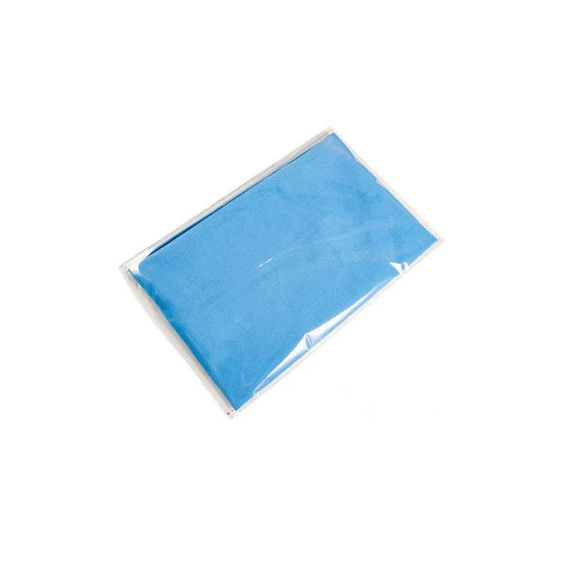 Quick-Dry Microfiber Sports Towel — 40x80 / 80x160 cm (15.7x31.5 / 31.5x63 in) for Gym, Swim, Beach & Camping (Blue, Gray, Green, Orange)