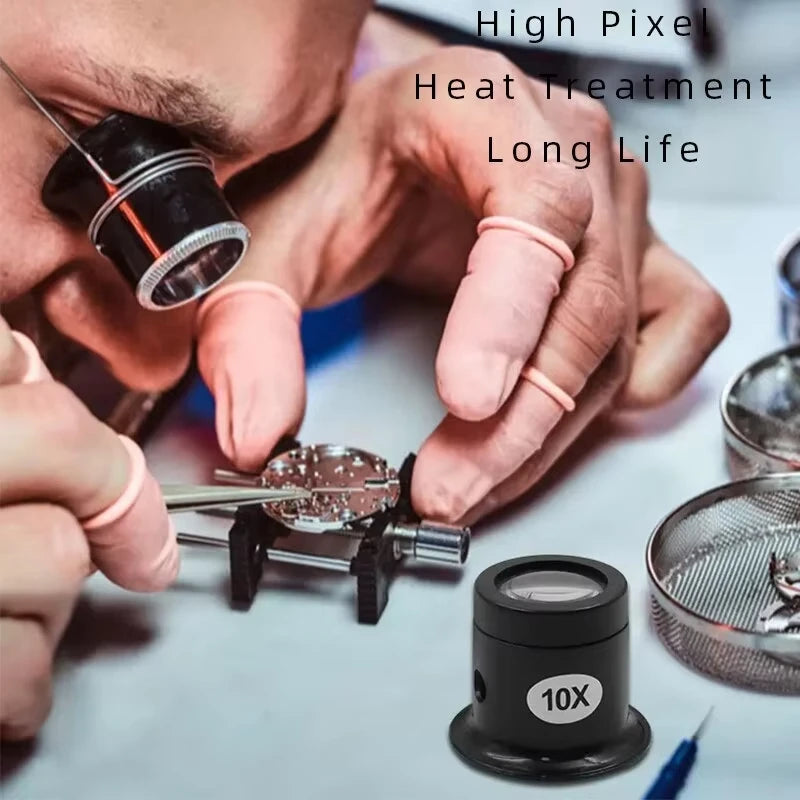 4-Pack Watch Repair Magnifying Goggles 5-20X Adjustable Lens Precision Loupe Set
