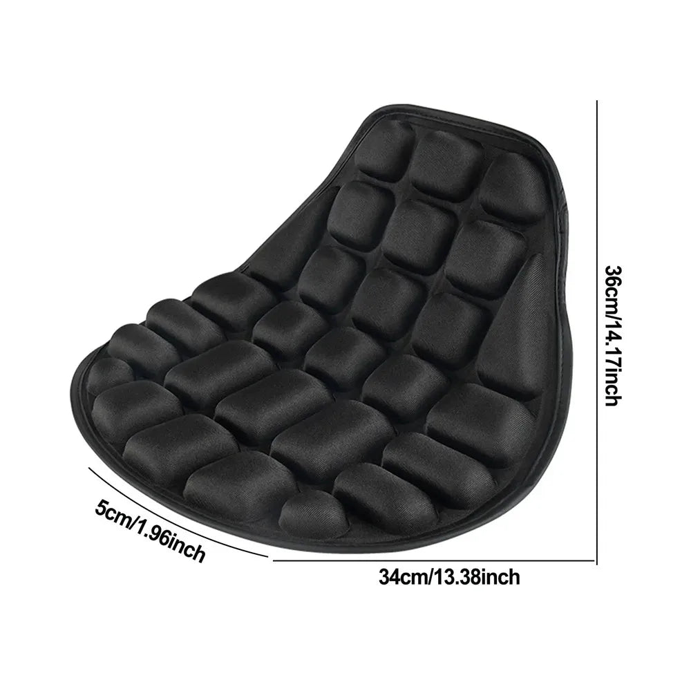 EVA Foam Motorcycle Seat Cushion Pad 340x360mm (13.4x14.2 in) Universal Breathable Shock-Absorbing Bike Seat