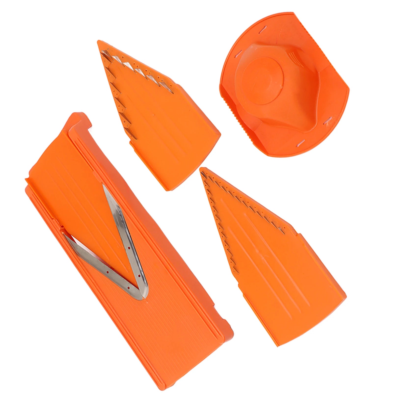 V-Blade Mandoline Vegetable Cutter – Manual Kitchen Slicer with Hand Guard & 3 Stainless Steel Blades
