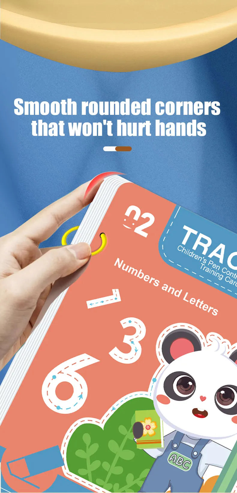 Reusable 34-Page Kids Workbook with Erasable Pen — Early Writing & Drawing Practice, Pen Control Training, Educational Gift