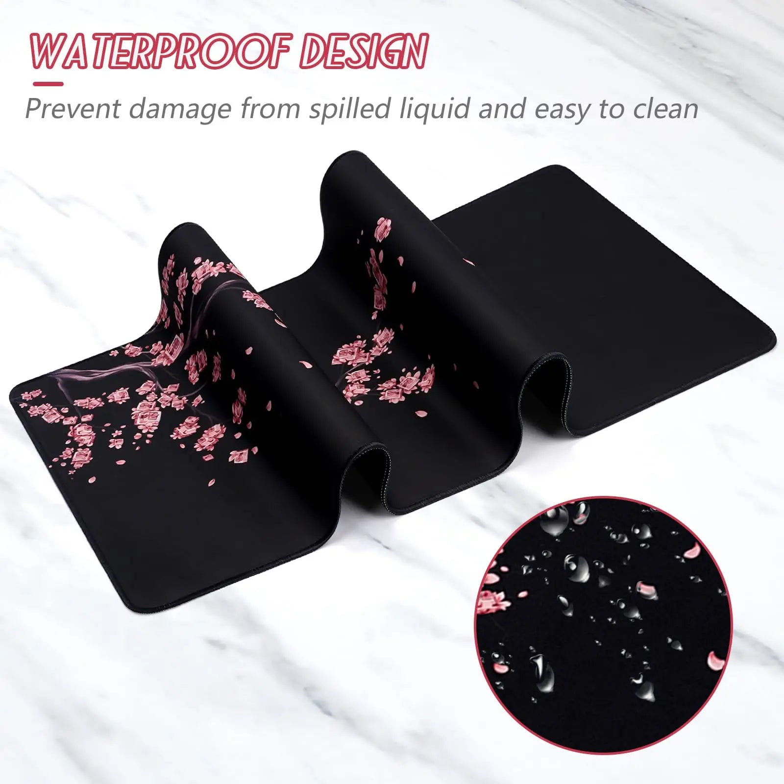 Extended Large Mouse Pad for Desk & Gaming — Stitched Edges, Non-Slip Rubber Base | Sizes 60×30–90×40 cm (23.7×11.8–35.4×15.8 in)