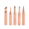 5-Pack Pure Copper Soldering Iron Tips – Lead-Free DIY Electronics Repair Tips for Electric Soldering Irons