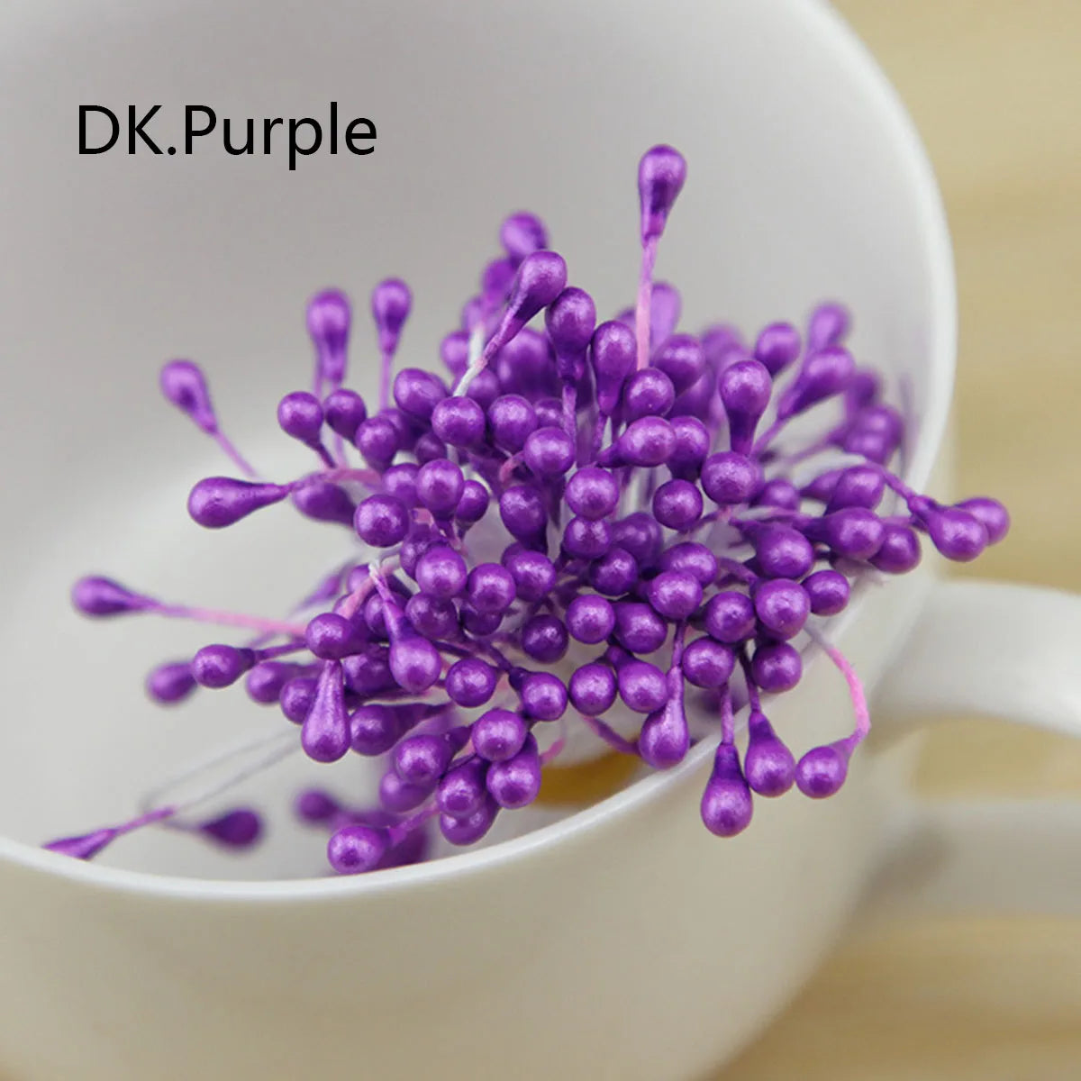 120-150 Pcs 55mm (2.17 in) Artificial Flower Stamens - Multicolor Double-Head DIY Wedding & Scrapbook Decorations