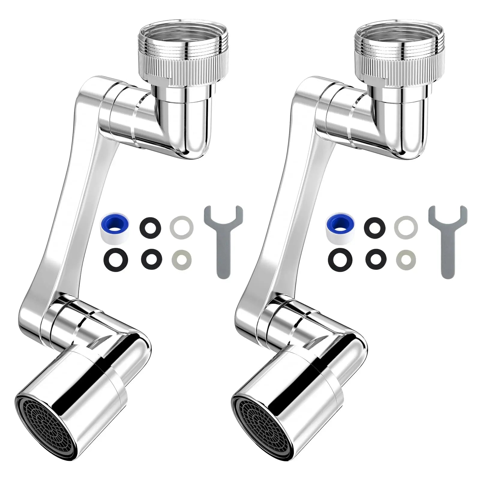 1080° Universal Rotating Faucet Extender – Dual-Mode Swivel Aerator for Kitchen & Bathroom