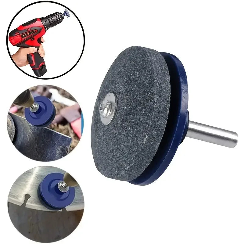 Compact Electric Lawn Mower Blade Sharpener with Wear-Resistant Grinding Head & Whetstone Sander