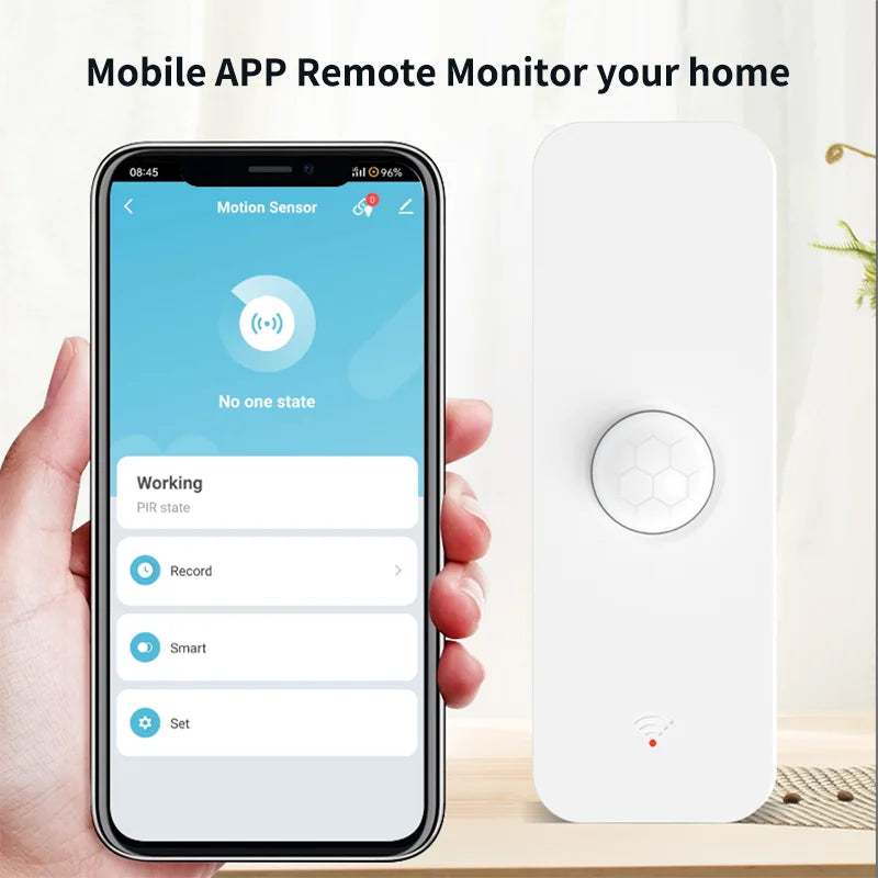 WiFi & Zigbee PIR Motion Sensor - Smart Home Infrared Detector, Alexa Compatible, Zigbee2MQTT