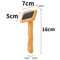 Wooden Pet Grooming Brush for Dogs & Cats – Hair Remover, Knot Opener & Massage Comb