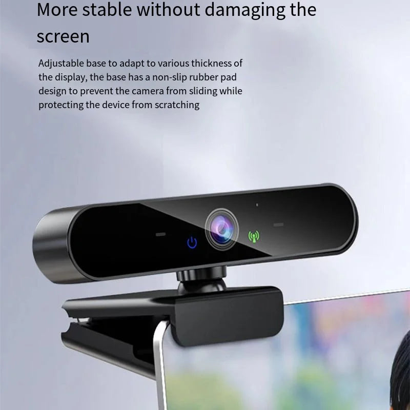 4K USB Webcam with Microphone & Autofocus — 1080P/2K Live Streaming Camera for PC & Laptop Video Calls