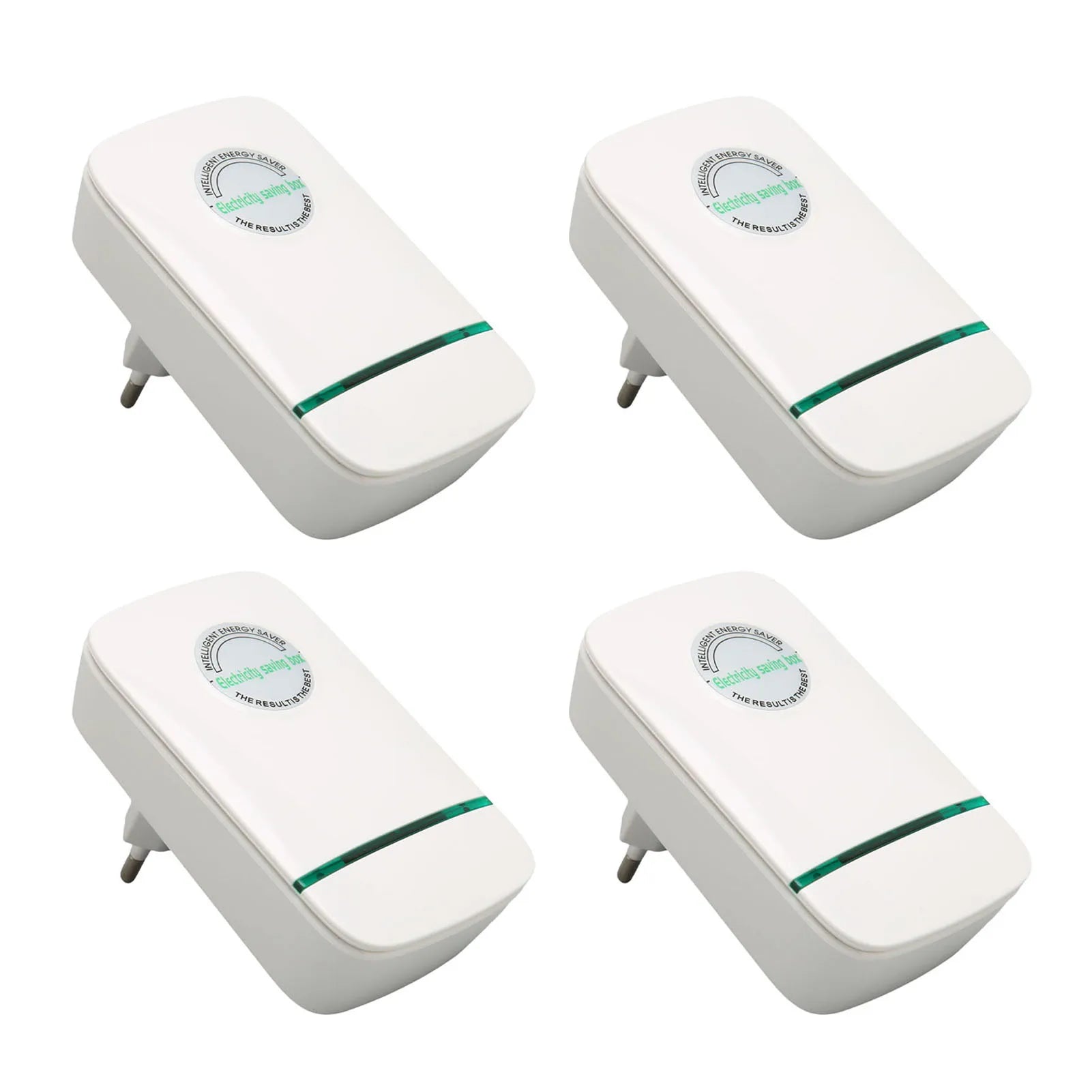 4-Pack Smart Power Saver Box AC 90-240V, Flame Retardant Energy Saving Device for Home