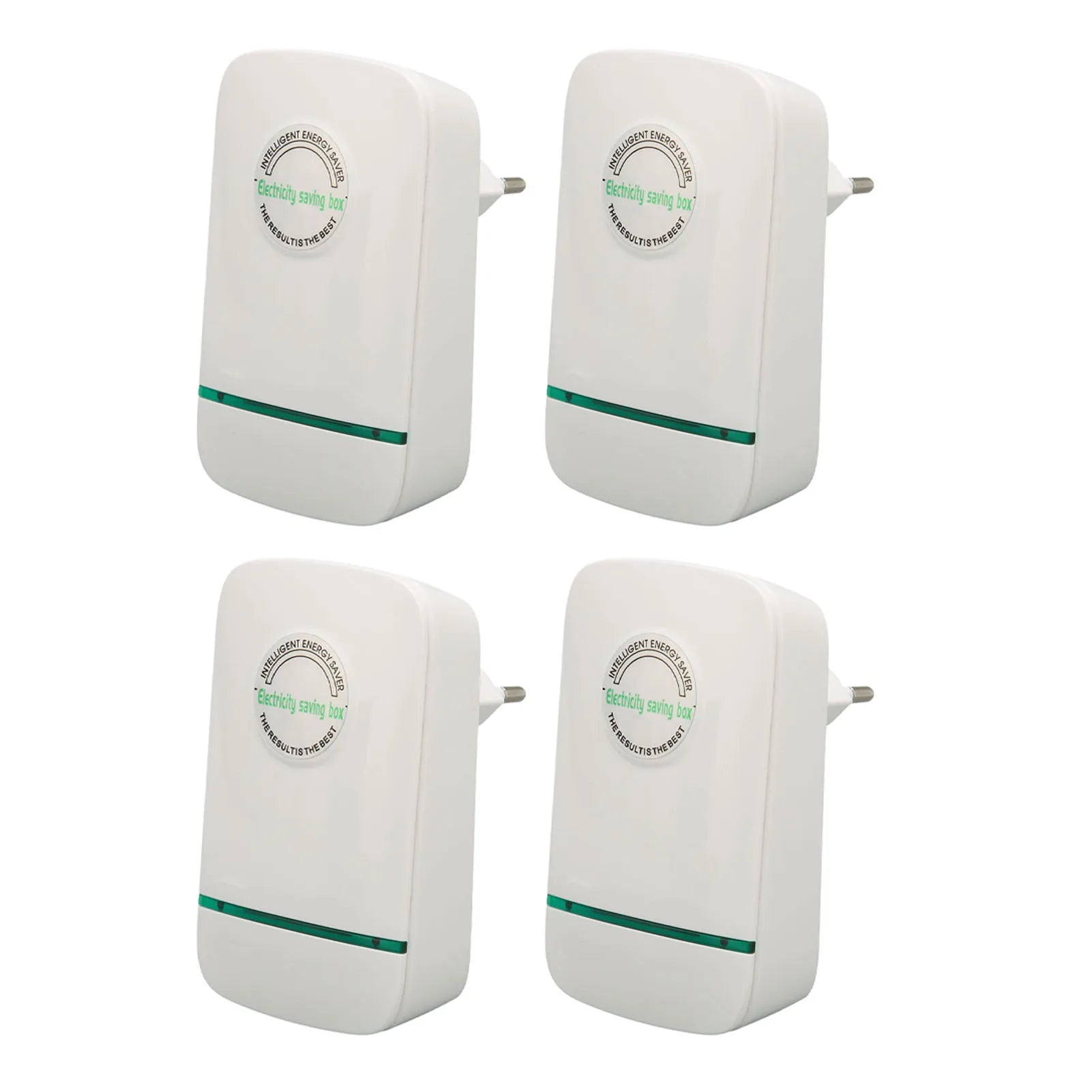 4-Pack Smart Power Saver Box AC 90-240V, Flame Retardant Energy Saving Device for Home