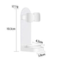 No-Drill Wall-Mounted Adhesive Toothbrush Holder – Space-Saving Toothbrush Organizer with Drain, Fits Electric Toothbrushes