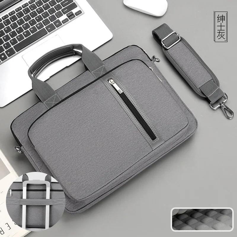 Laptop Sleeve Messenger Bag – Polyester Protective Case, Fits 13.3"/14"/15.6"/17.3" Laptops (33–45 cm)