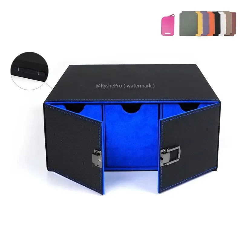 PU Leather Trading Card Storage Box – Holds 1800+ Cards | Magnetic Closure Commander Deck Case for MTG, Pokémon & TCG