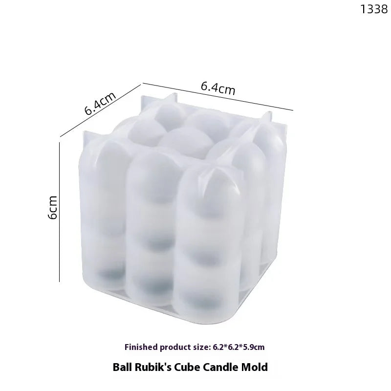3D Spiral Striped Silicone Candle Mold - Irregular Shape for DIY Candles, Wax, Resin & Clay, 8 x 8 x 15 cm (3.15 x 3.15 x 5.91 in)