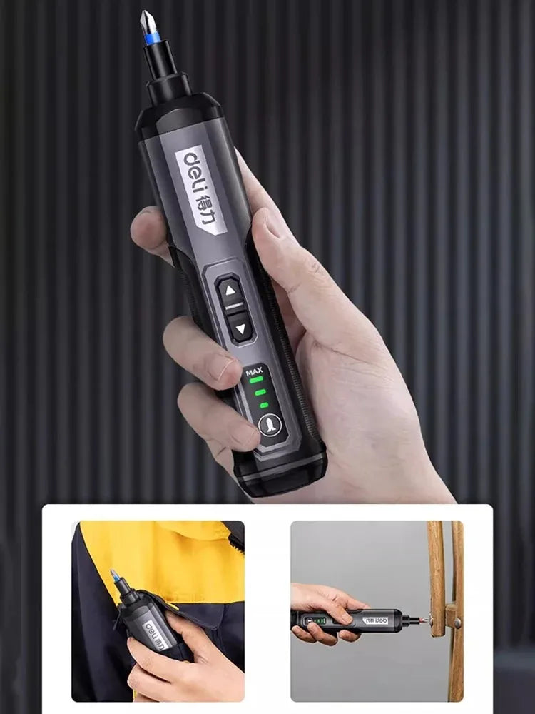 Mini USB Rechargeable Electric Screwdriver Set 2000mAh - Cordless Precision Torque Repair Kit