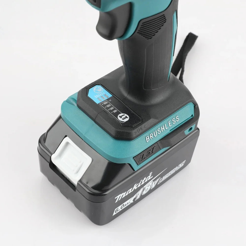 Cordless Impact Driver Brushless Motor 18V 180 N·m (133 ft·lb) T-Mode Electric Drill for Wood & Bolts