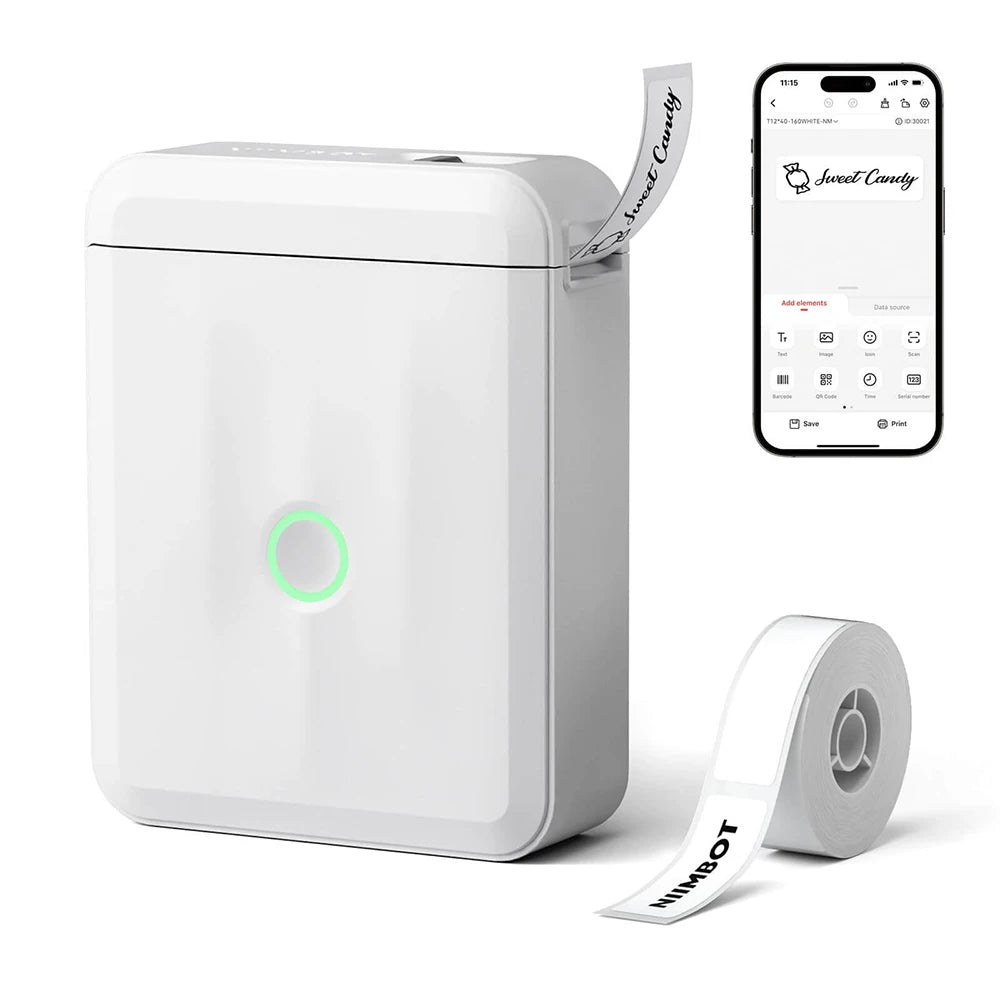 Wireless Pocket Thermal Label Maker — Portable Self-Adhesive Sticker Printer for Home & Office